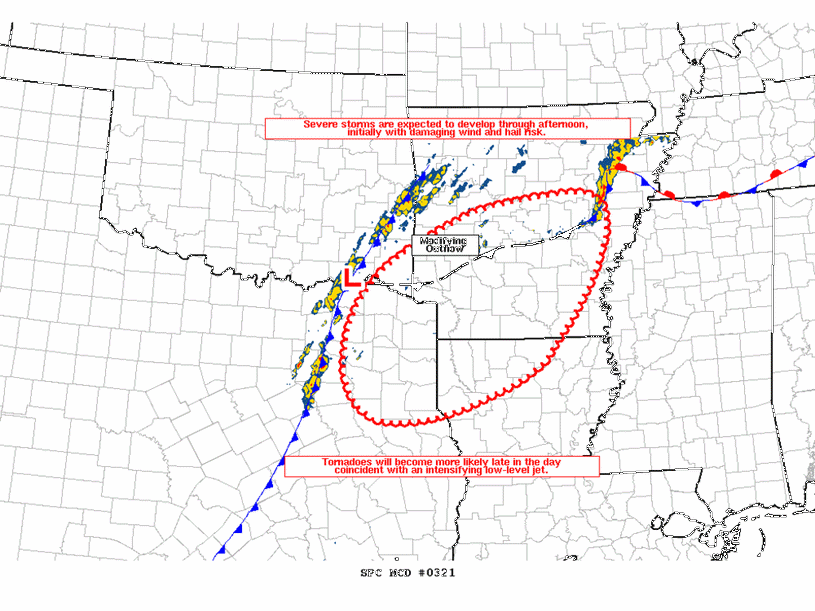 Mesoscale Discussion 321