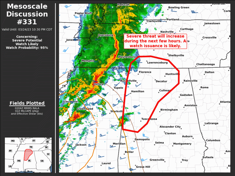 Mesoscale Discussion 331