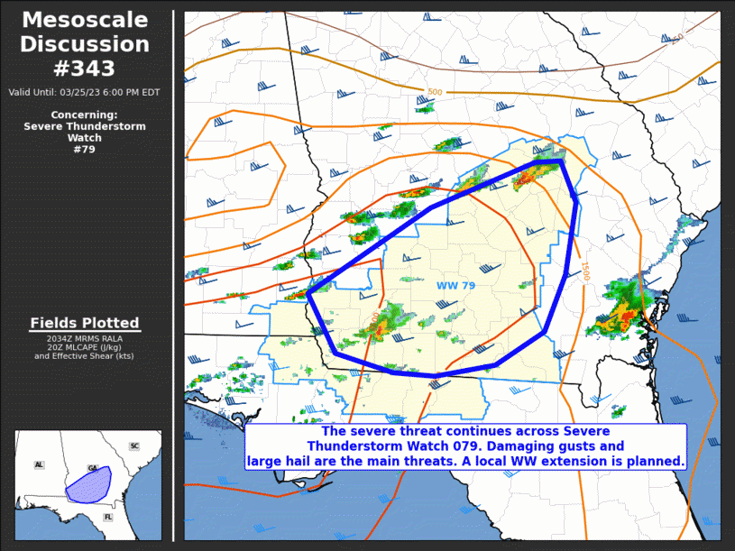 Mesoscale Discussion 343