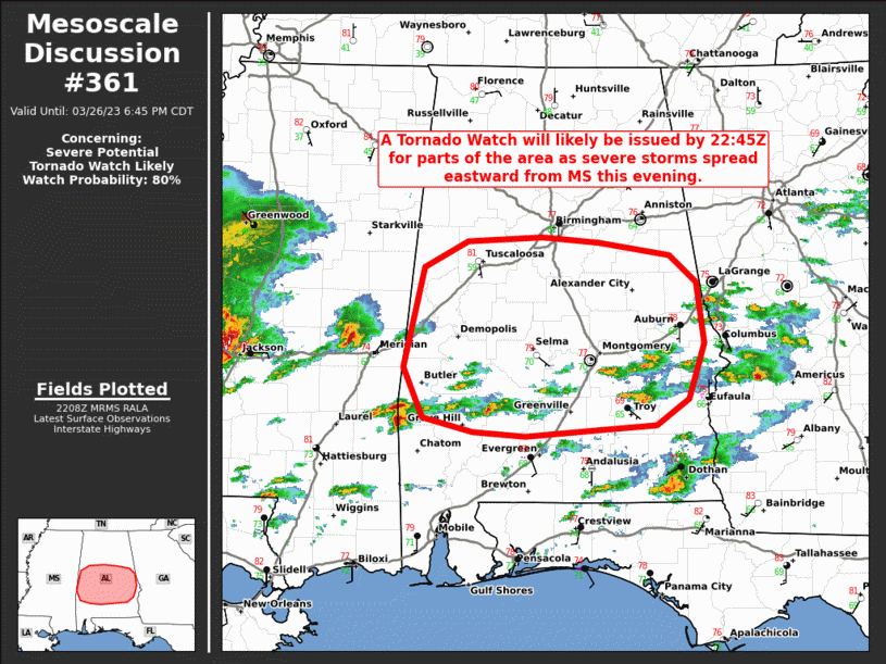 Mesoscale Discussion 361