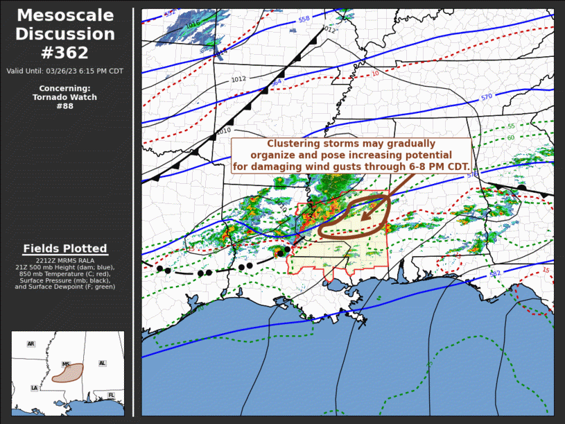 Mesoscale Discussion 362