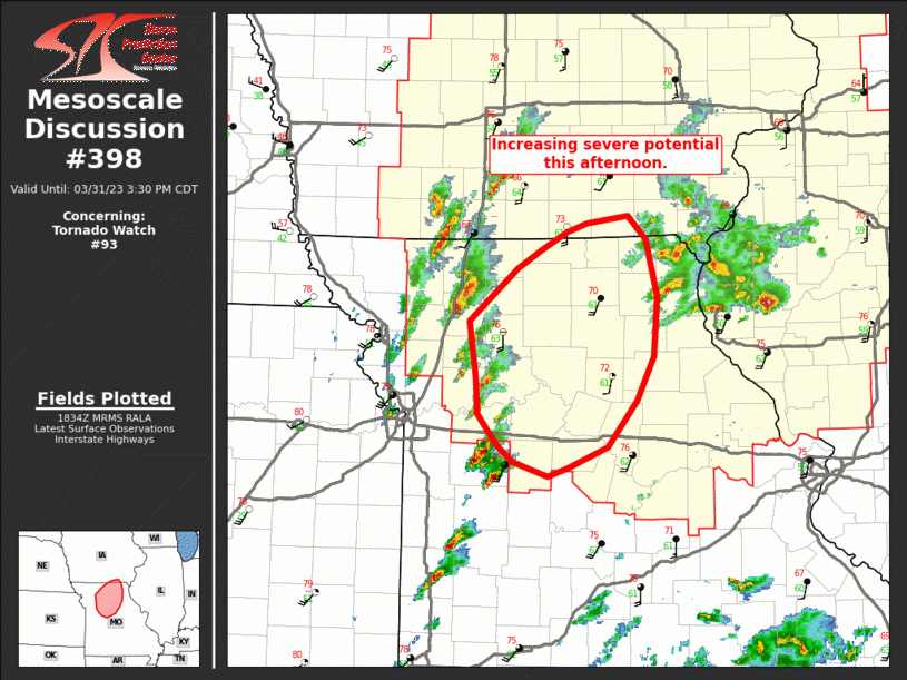 Mesoscale Discussion 398
