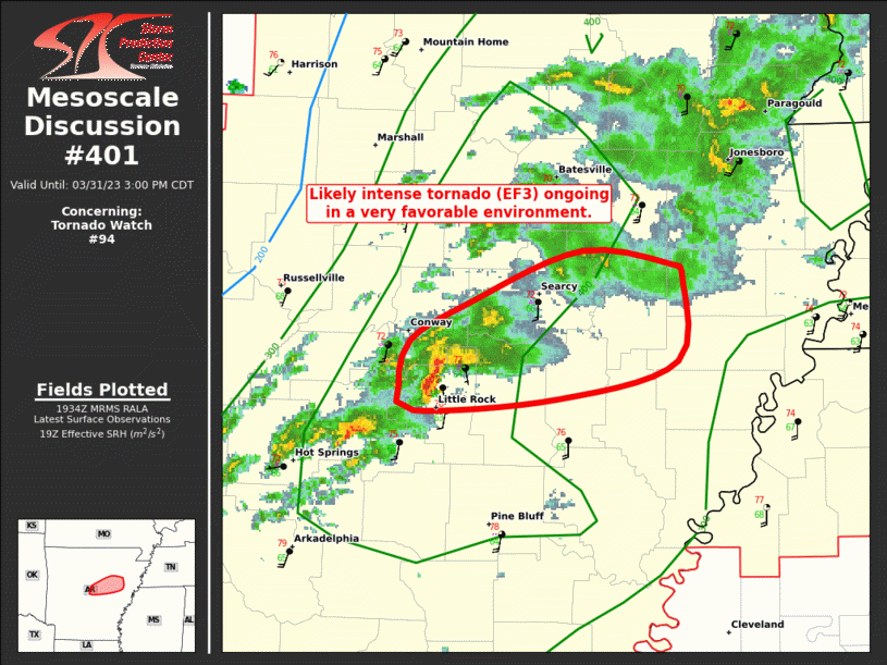 Mesoscale Discussion 401
