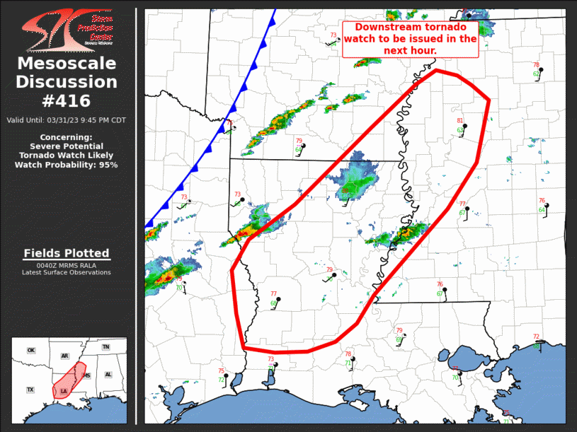 Mesoscale Discussion 416