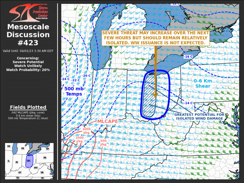Mesoscale Discussion 423