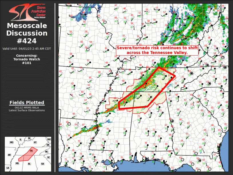 Mesoscale Discussion 424