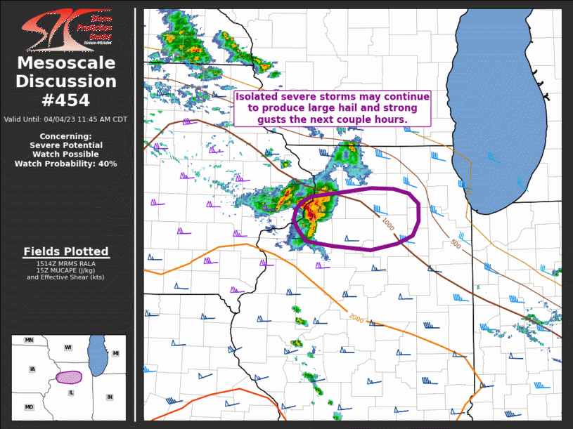 Mesoscale Discussion 454