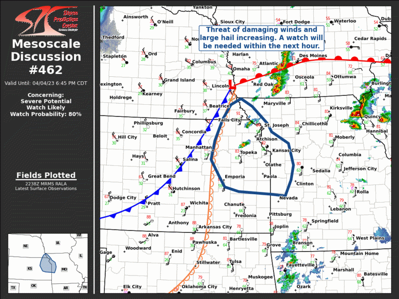 Mesoscale Discussion 462