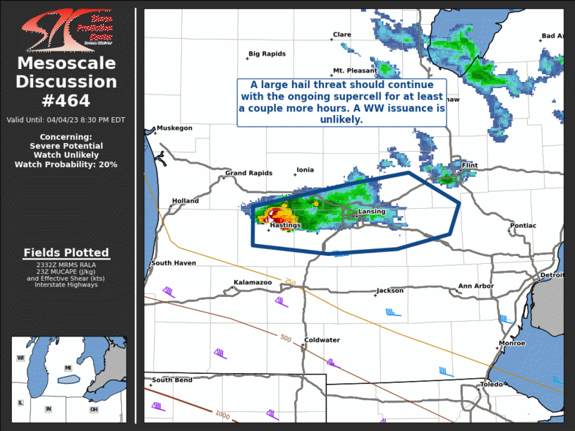 Mesoscale Discussion 464