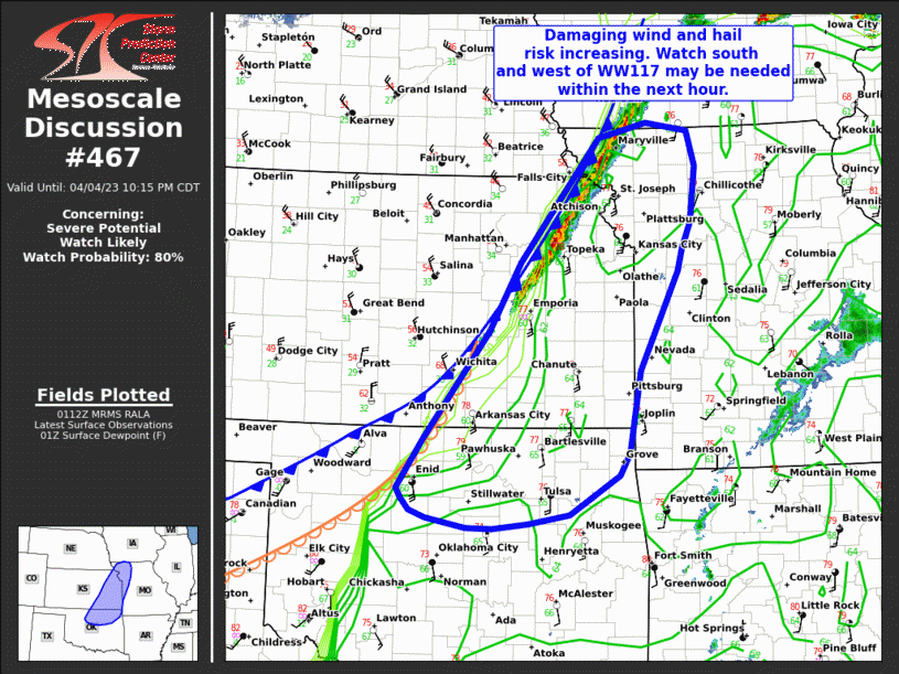 Mesoscale Discussion 467