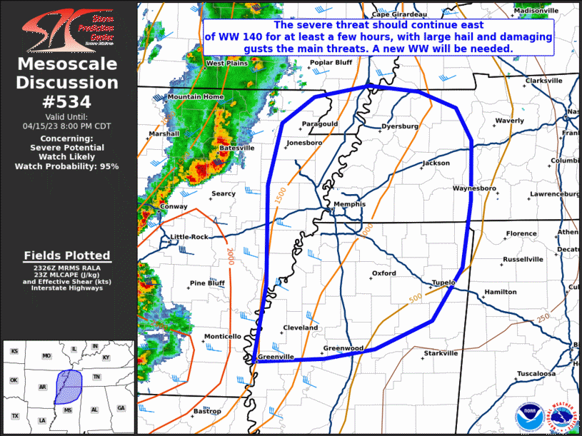 Mesoscale Discussion 534