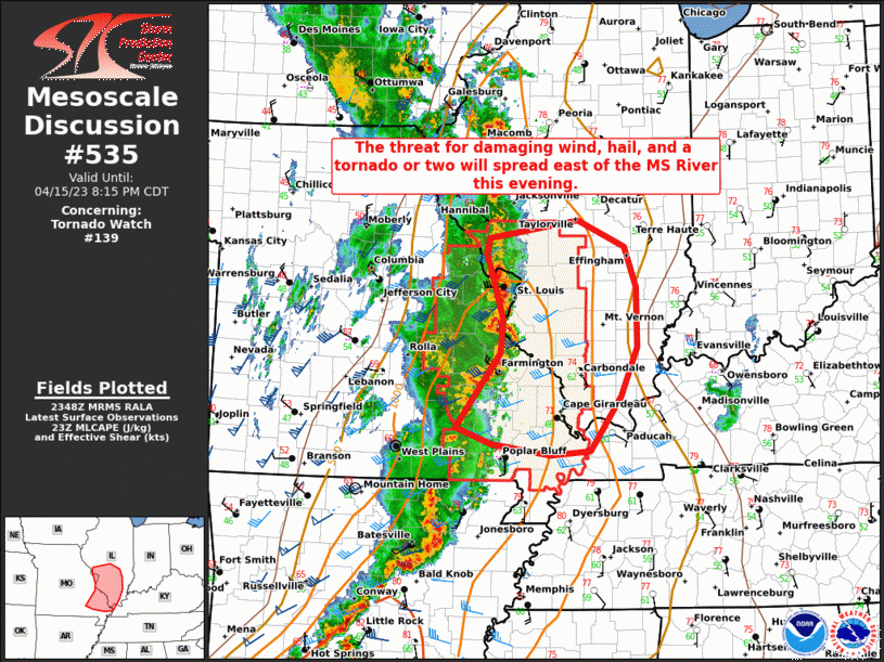 Mesoscale Discussion 535