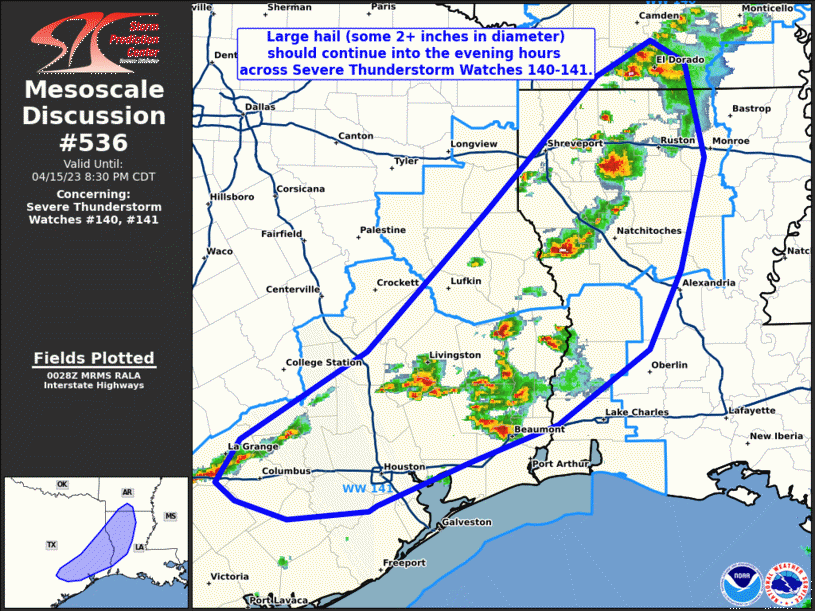 Mesoscale Discussion 536