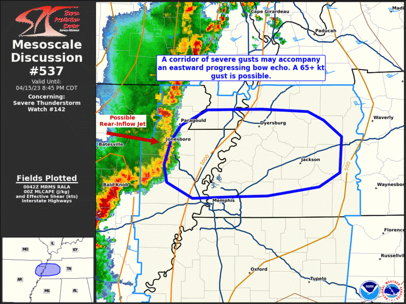 Mesoscale Discussion 537