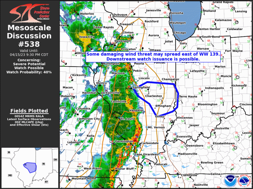 Mesoscale Discussion 538