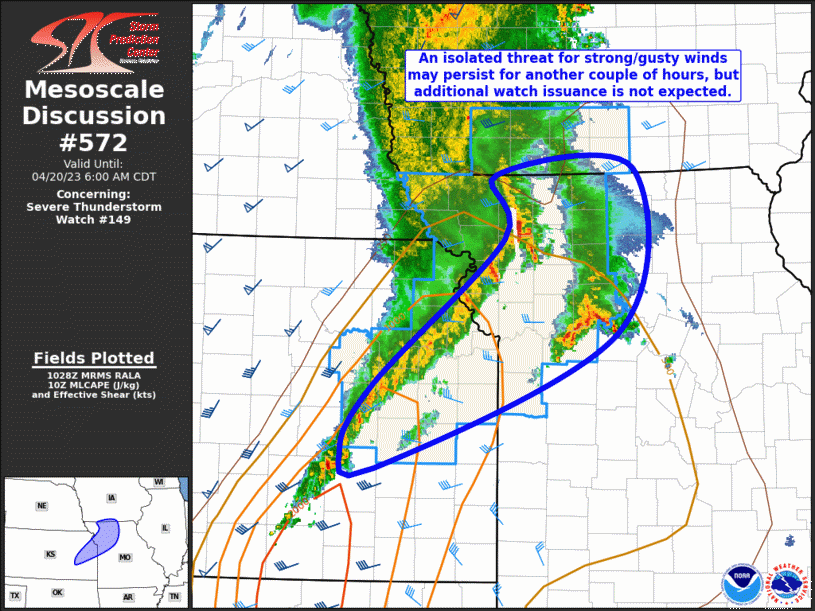 Mesoscale Discussion 572