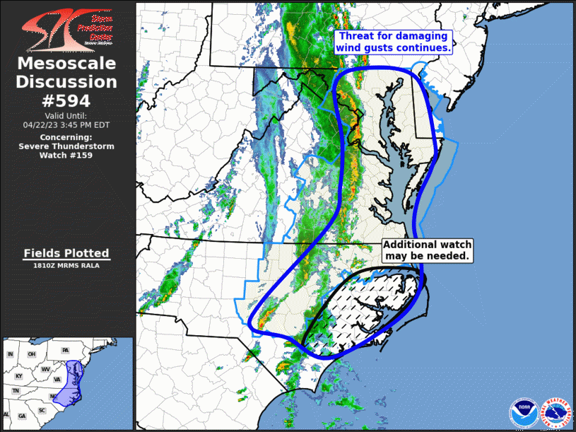 Mesoscale Discussion 594