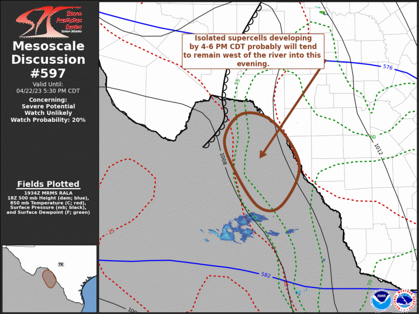 Mesoscale Discussion 597