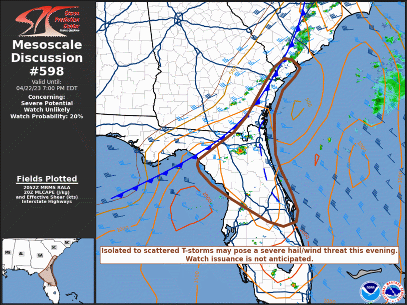 Mesoscale Discussion 598