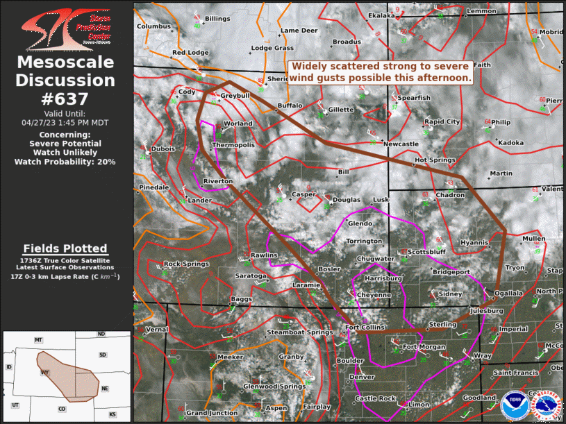 Mesoscale Discussion 637