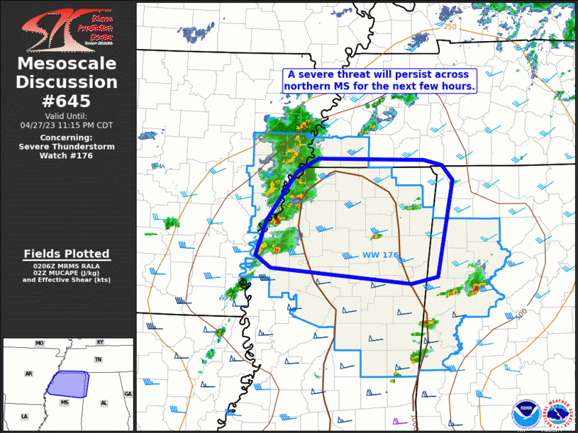 Mesoscale Discussion 645
