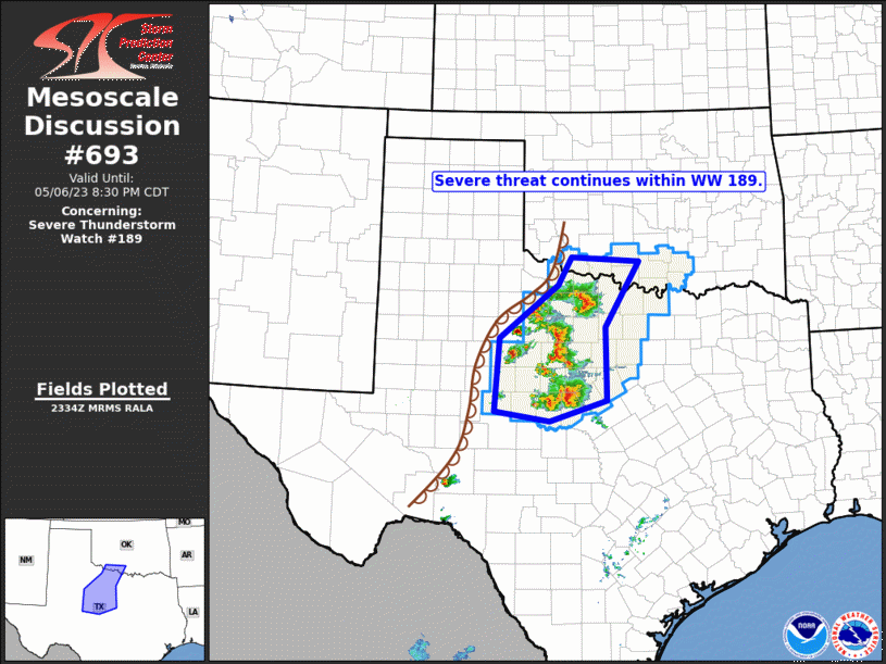 Mesoscale Discussion 693