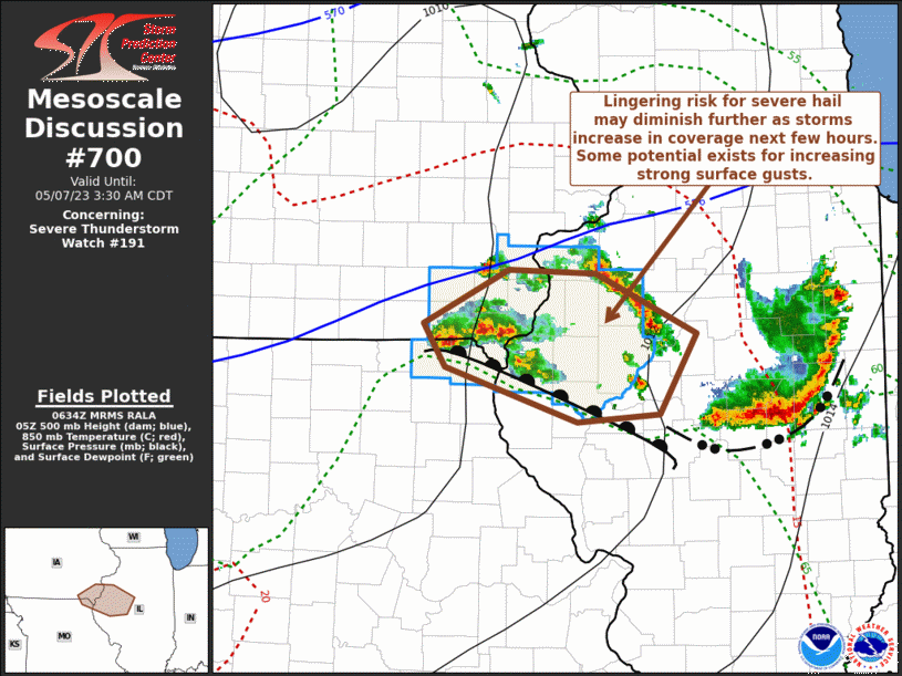 Mesoscale Discussion 700