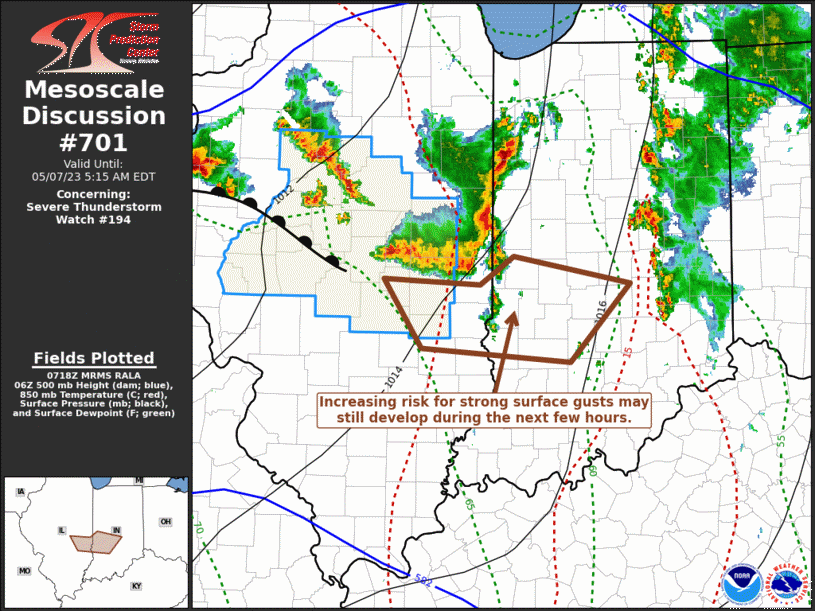 Mesoscale Discussion 701