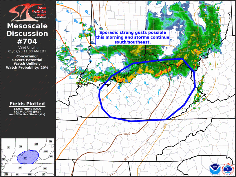 Mesoscale Discussion 704
