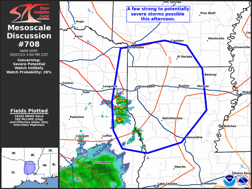 Mesoscale Discussion 708