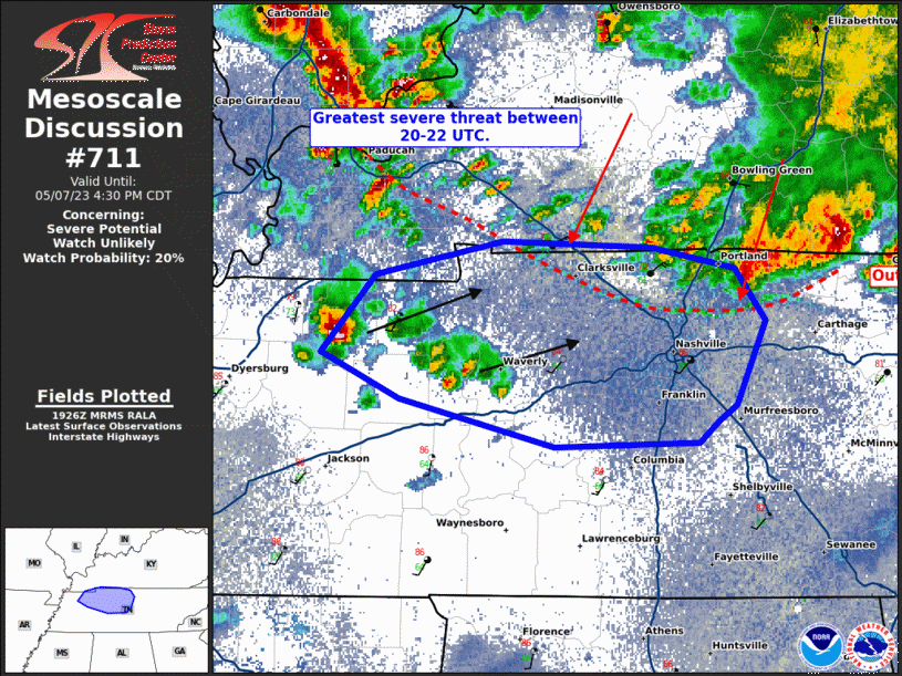 Mesoscale Discussion 711