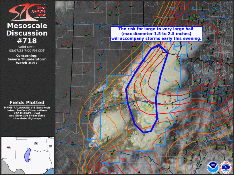 Mesoscale Discussion 718
