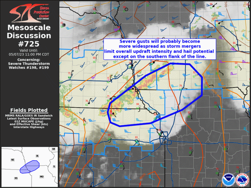 Mesoscale Discussion 725