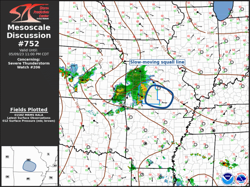 Mesoscale Discussion 752