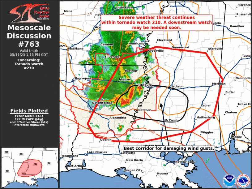 Mesoscale Discussion 763