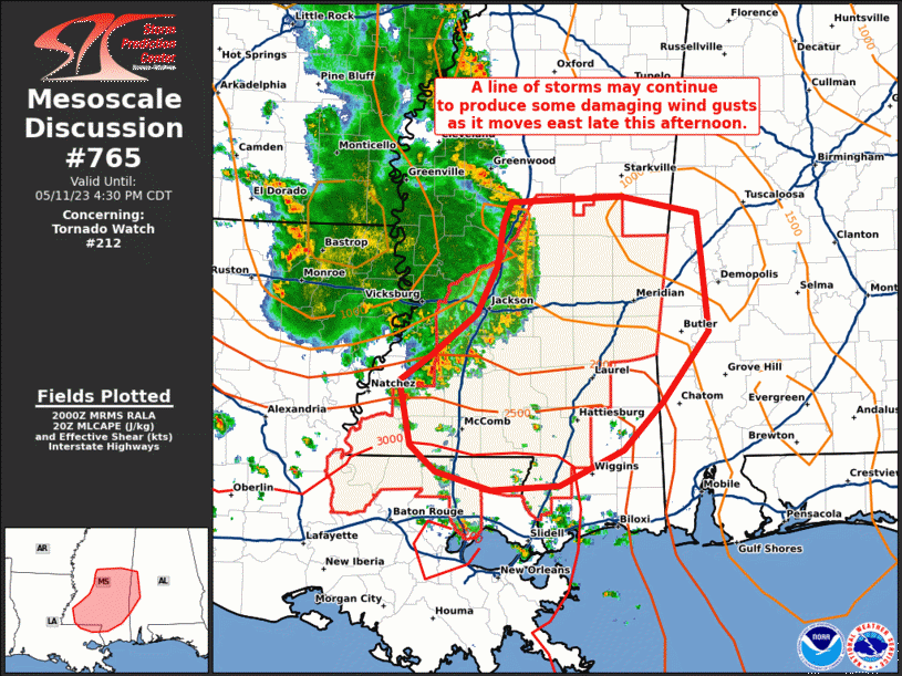 Mesoscale Discussion 765