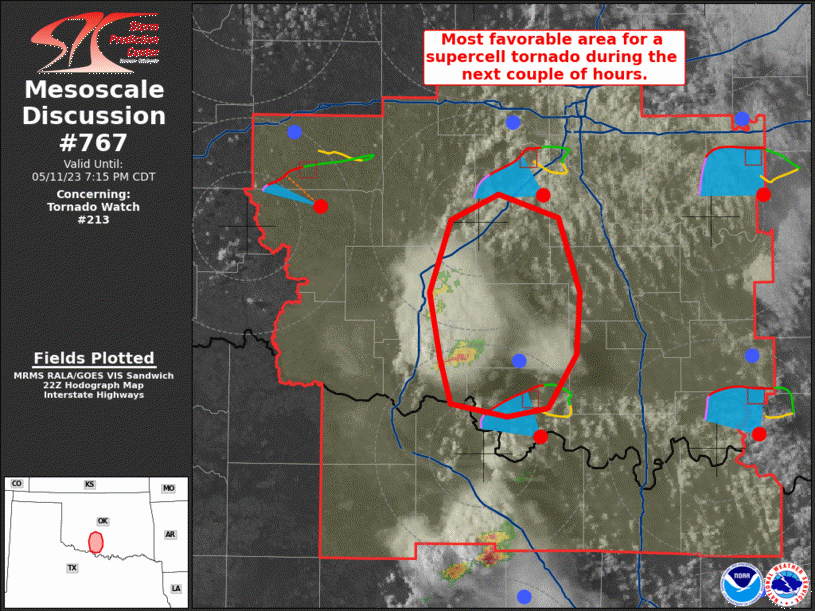 Mesoscale Discussion 767