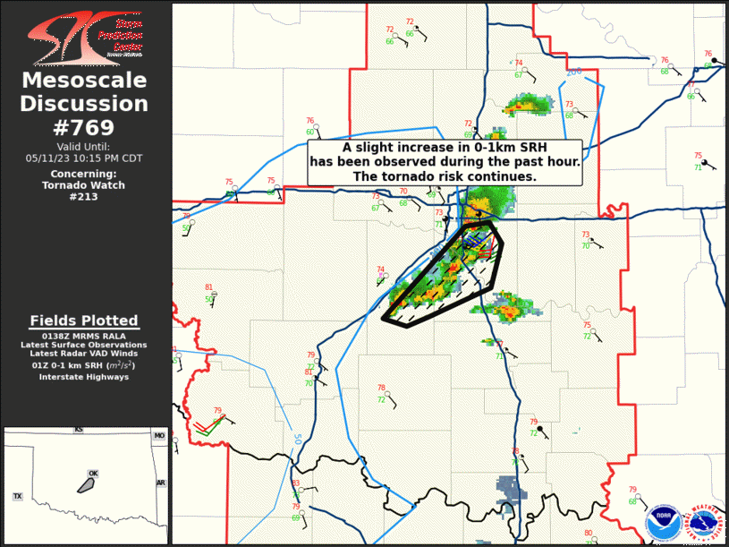 Mesoscale Discussion 769