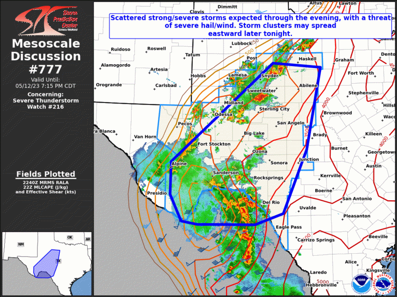 Mesoscale Discussion 777