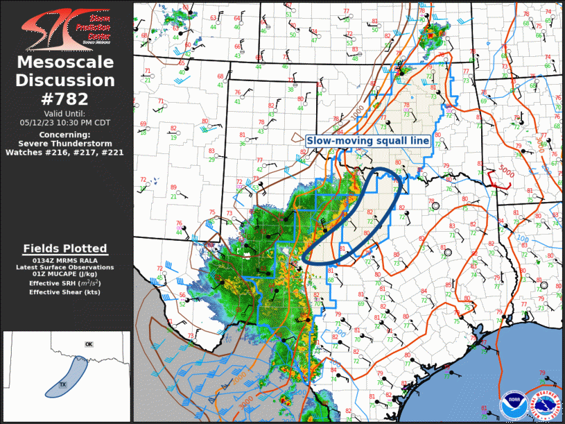 Mesoscale Discussion 782