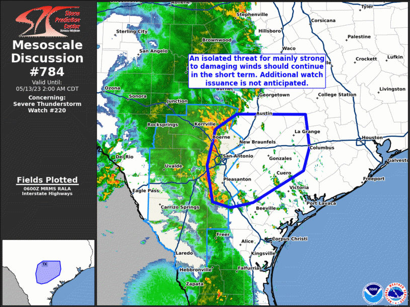Mesoscale Discussion 784