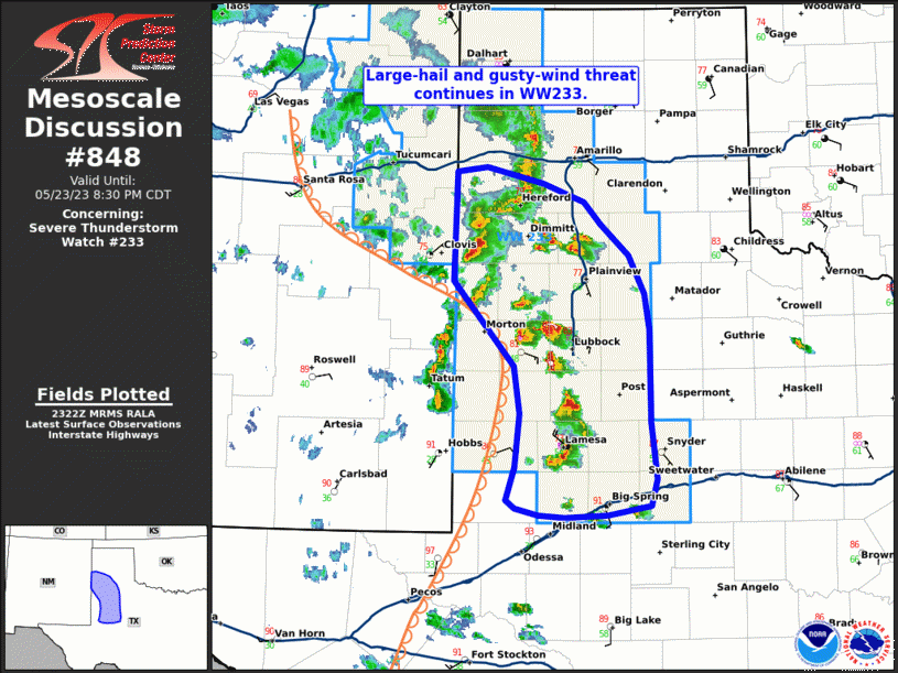 Mesoscale Discussion 848