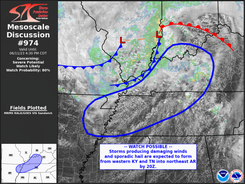 Mesoscale Discussion 974