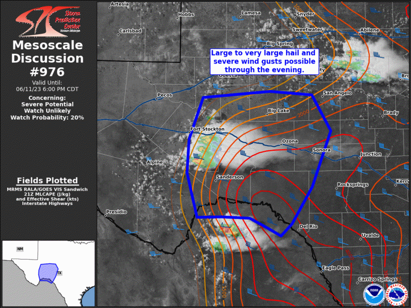 Mesoscale Discussion 976