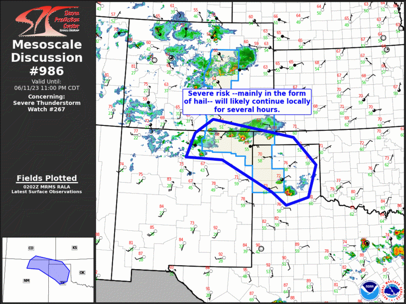 Mesoscale Discussion 986