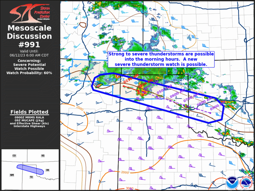 Mesoscale Discussion 991