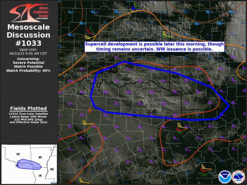 Mesoscale Discussion 1033