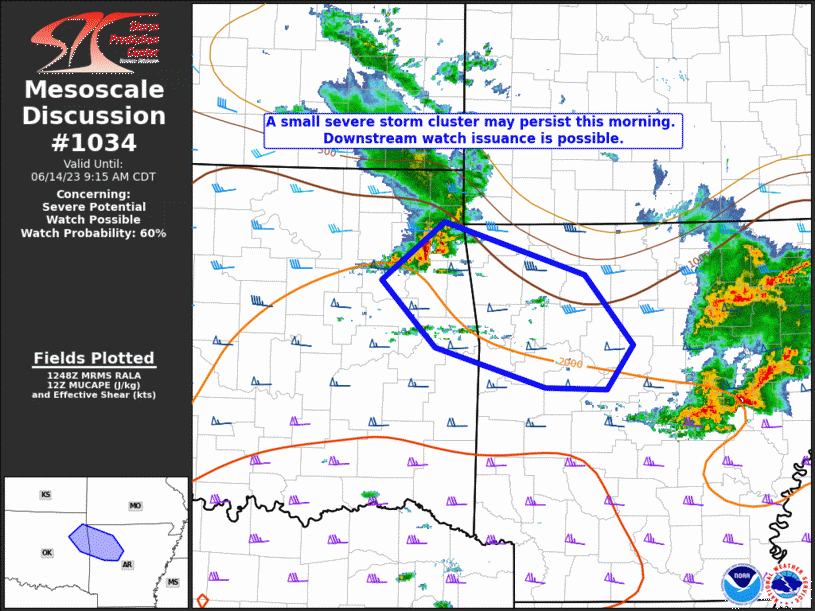 Mesoscale Discussion 1034