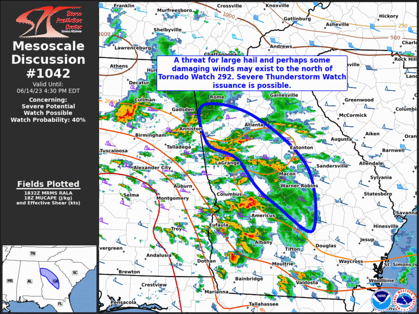 Mesoscale Discussion 1042