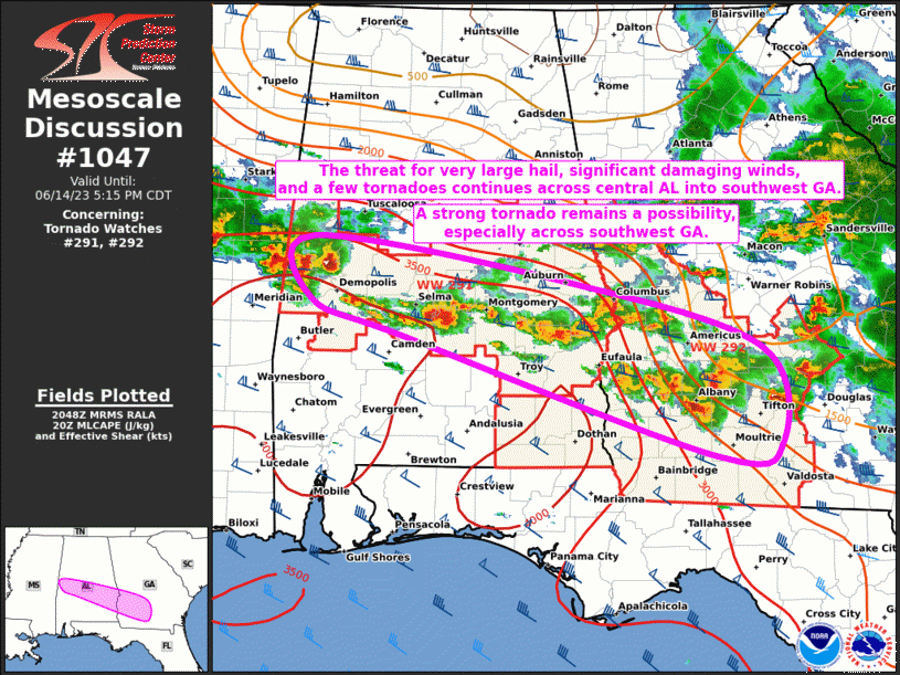 Mesoscale Discussion 1047